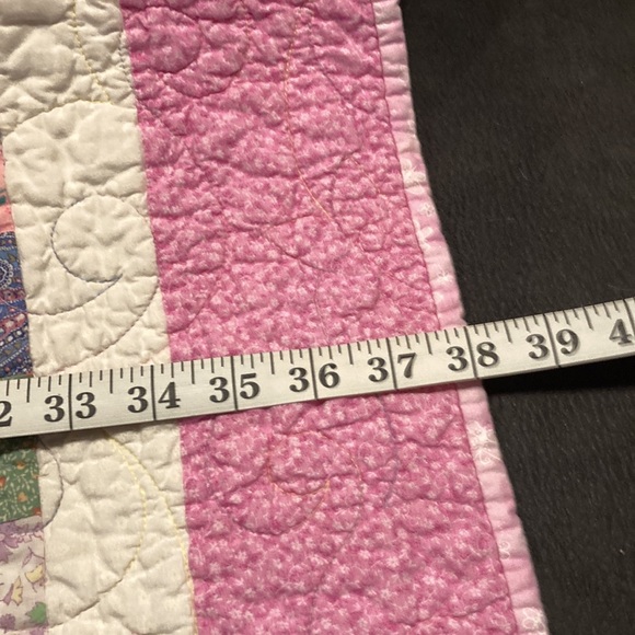 Handmade super sweet PINK PATCHWORK QUILT - Picture 8 of 13